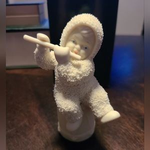 Vintage Snowbabies Winter Tales 1992 I'll Play a Christmas Tune Figurine